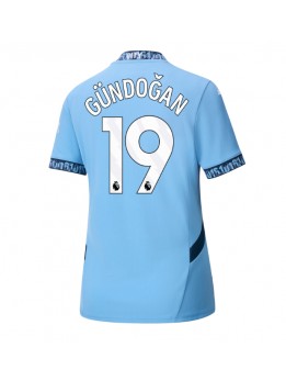 Manchester City Ilkay Gundogan #19 Zenski Domaci Dres 2024-25 Kratak Rukavima